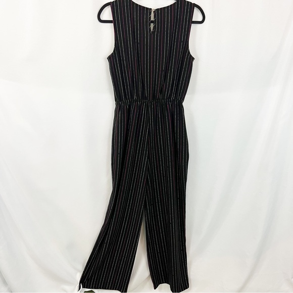 😻NWT Apt. 9 Striped Jumpsuit Pink Black - Picture 6 of 8